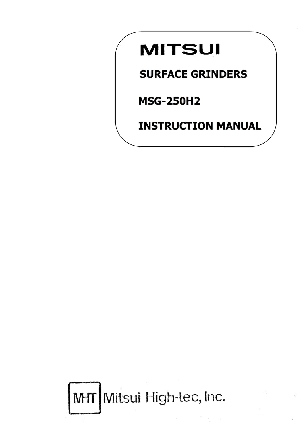 Instruction Manual